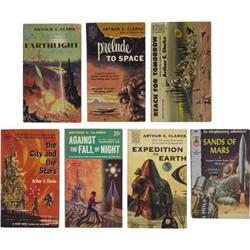 Arthur C. Clarke 7 Vintage 1950s Paperbacks