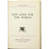 Image 2 : Derleth: Not Long for This World, 1st Ed.