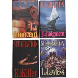 Sue Grafton, Four 1st Ed. Alphabet Novels.