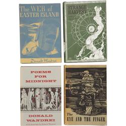 Donald Wandrei, Four First Editions, One Signed.