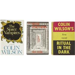 Colin Wilson, Three Sci-Fi First Editions.
