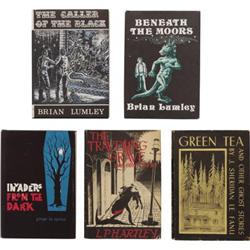Five Arkham House First Editions, Two Signed.