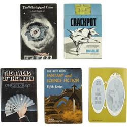 Five Doubleday Science-Fiction First Editions.