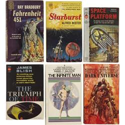 13 Sci-Fi and Exploitation Paperbacks, 3 Signed.