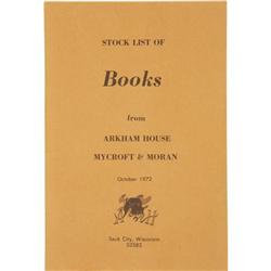 Stock List of Books From Arkham House