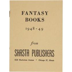 Fantasy Books, 1948-49, from Shasta Publishers.