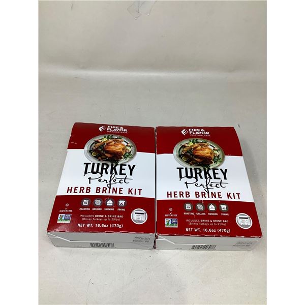 Fire & Flavor Turkey Perfect Herb Brine Kit (2 X 470G)
