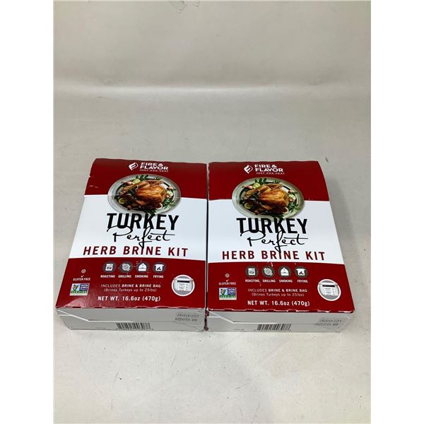 Fire & Flavor Turkey Perfect Herb Brine Kit (2 X 470G)