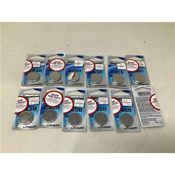 Energizer 2450 Lithium Battery Lot Of 12