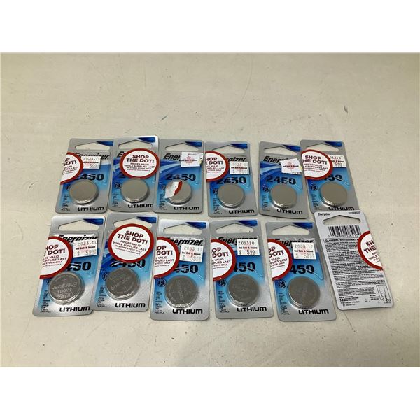 Energizer 2450 Lithium Battery Lot Of 12