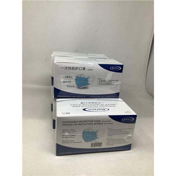 Disposable Protective Masks (Non-Medical) (5 X 50 Masks)