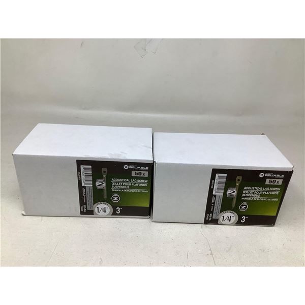 Reliable Fasteners Acoustical Lag Screws Lot Of 2