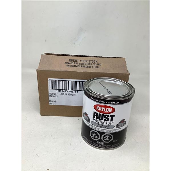 Krylon Rust Protector Flat Brown (2 X 946ML)