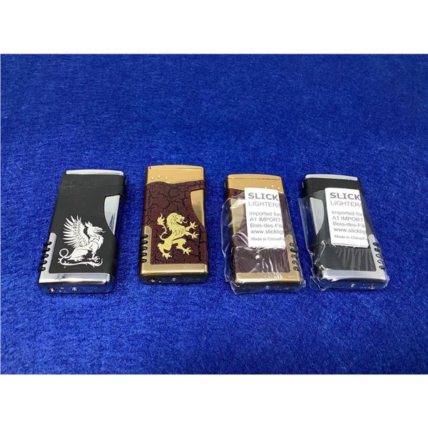 Lot Of 4 Decrotive Lighters