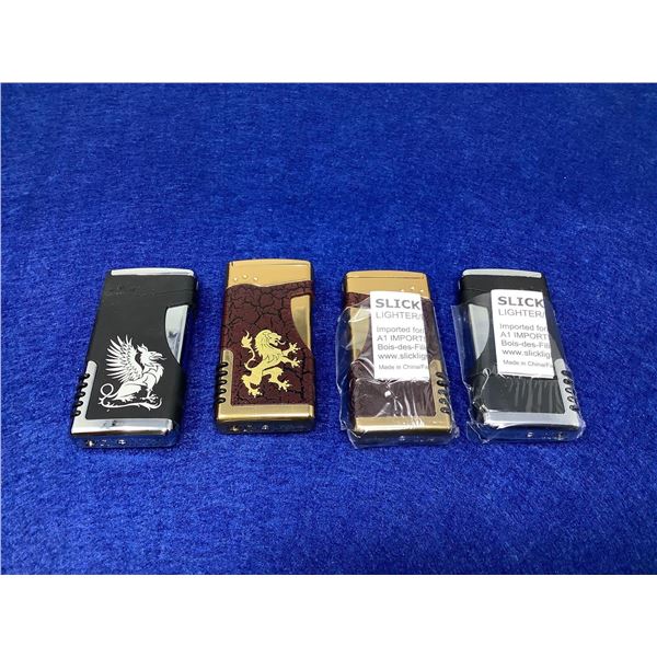 Lot Of 4 Decrotive Lighters