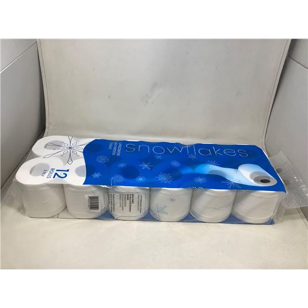 Snowflakes 12 Rolls 2 Ply Toilet Paper