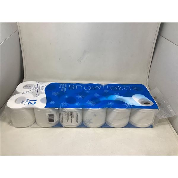 Snowflakes 12 Rolls 2 Ply Toilet Paper