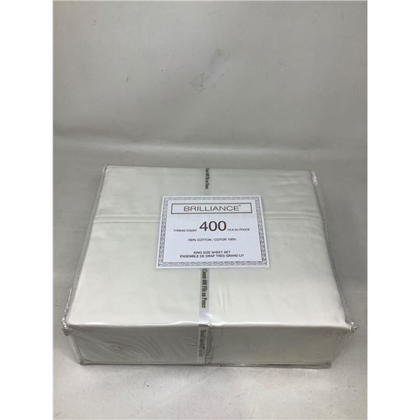 Brilliance 400 Thread Count King Size Sheet Set