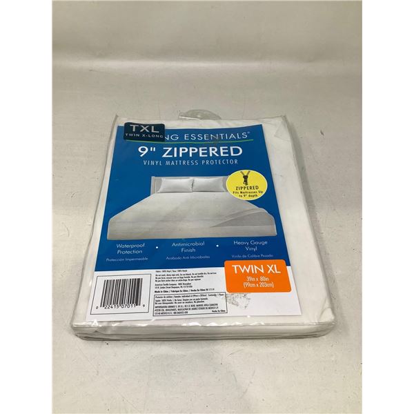 Bedding Essentials 9" Zippered Premiym Vinyl Mattress Protector (Twin XL)