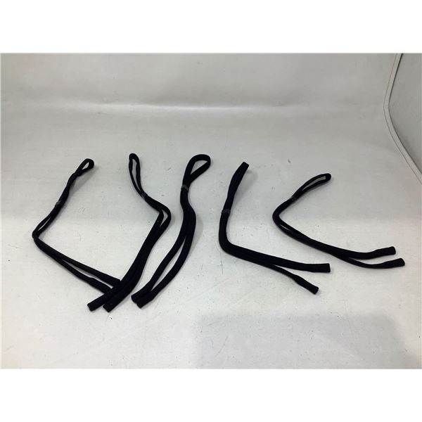 Black Sun Glasses Straps Lot Of 5