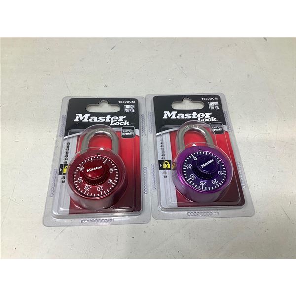 Master Lock Anti-Shim Combination Lock Lot Of 2