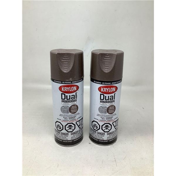Krylon Dual Superbond Spray Paint (Brown)