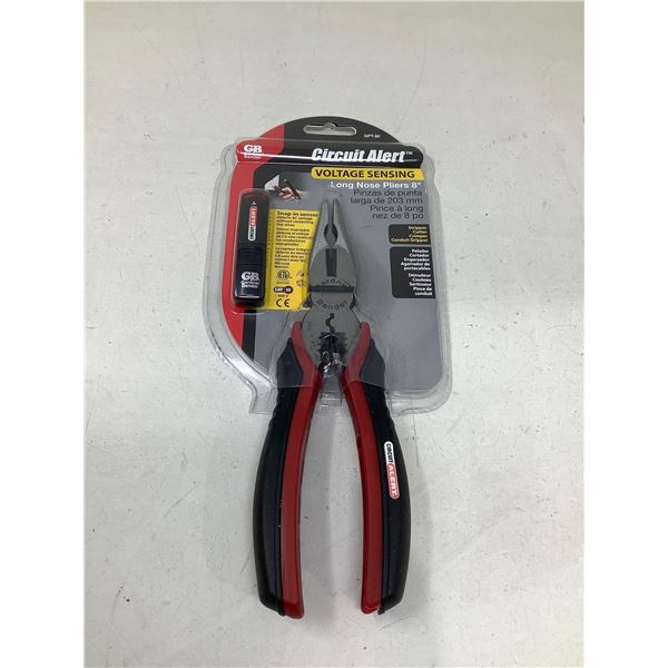Circuit Alert Voltage Sensing Long Nose Pliers 8"