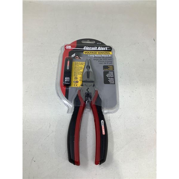 Circuit Alert Voltage Sensing Long Nose Pliers 8"