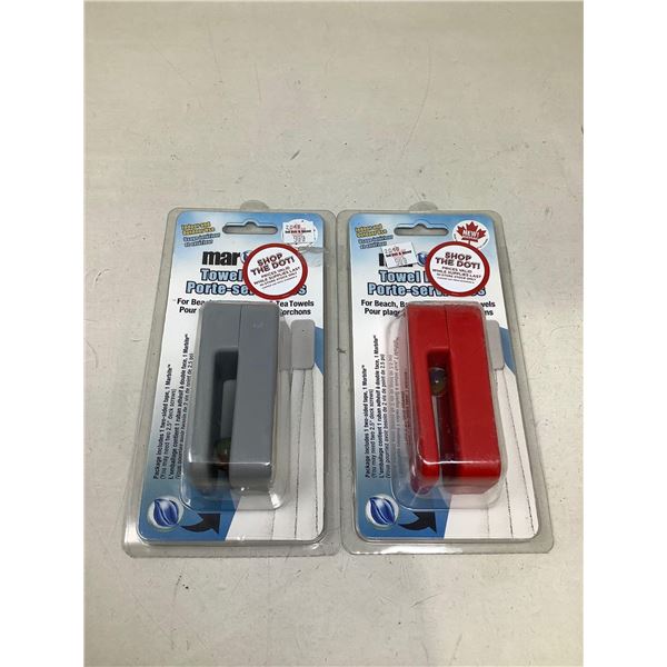 Marble Towel Holder Lot Of 2