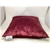 Image 1 : Plush Burgundy Pillow