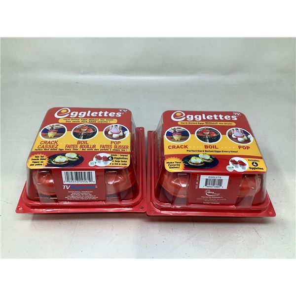 Egglettes Hard-Boiled Eggs Without A Shell Lot Of 2