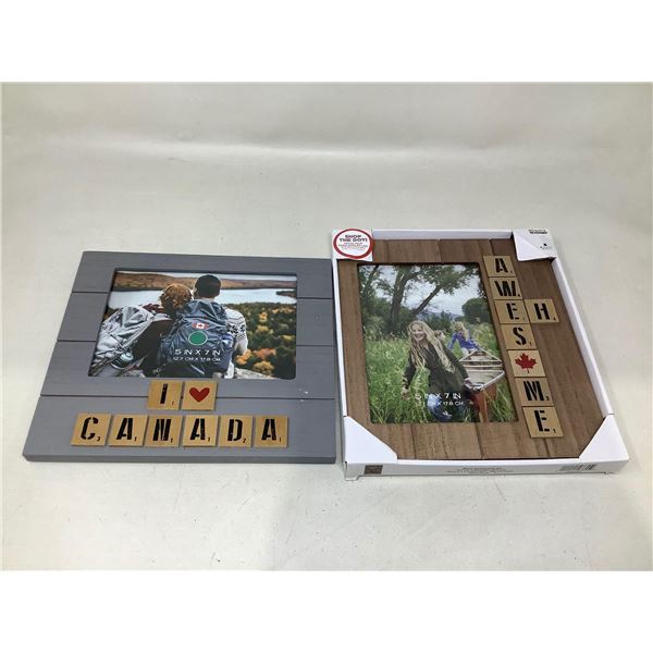 Canadian Themed Picture Frames Lot Of 2