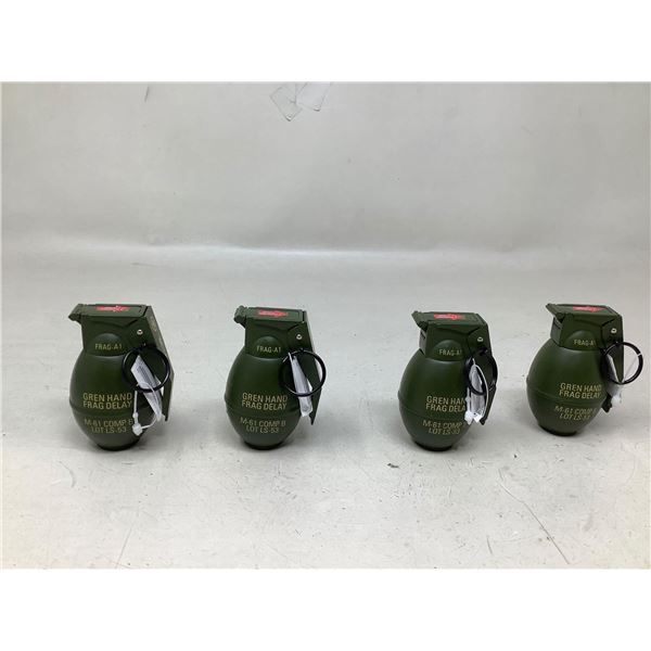 Frag Grenade Lighter Lot Of 4