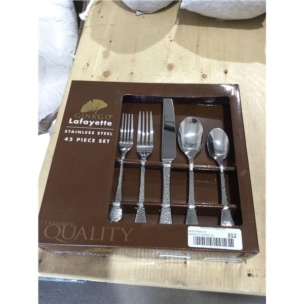 Ginkgo Lafayette Stainless Steel 45 Piece Set