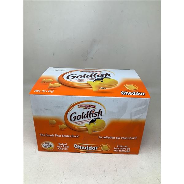GoldFish Cheddar Baked Snack Crackers (12 X 45G)