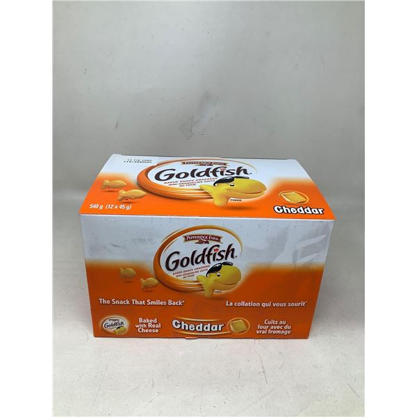 GoldFish Cheddar Baked Snack Crackers (12 X 45G)