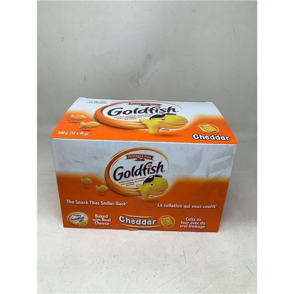 GoldFish Cheddar Baked Snack Crackers (12 X 45G)