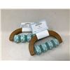 Image 1 : Haven Teak Hand-Held Massager Lot Of 2