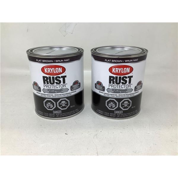 Krylon Rust Protector Flat Brown (2 X 946ML)