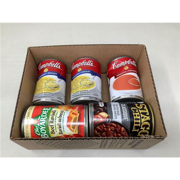 Assorted Box Of Canned Goods