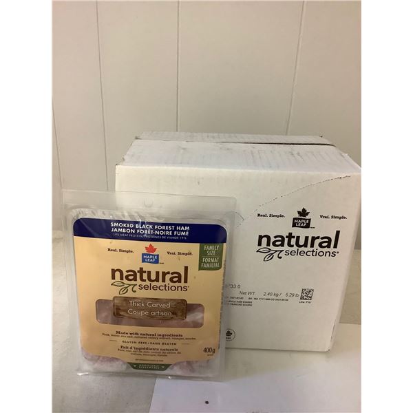 Case of Frozen Maple Leaf Thick Carved Smoked Black Forest Ham (6 x 400g)