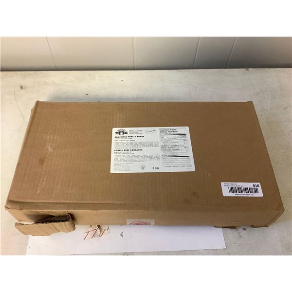 Case of Frozen Olymel Pork and Beef Sausages (5kg)