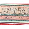 Image 3 : Canada 1954 Vintage $2.00 Bill Good condition