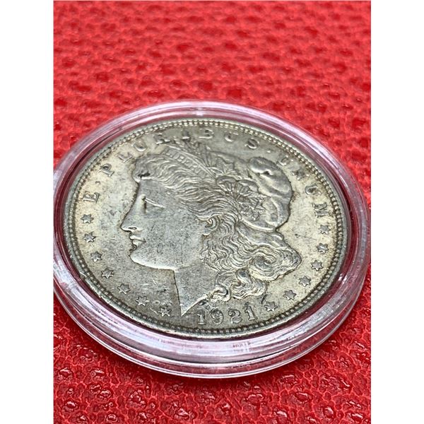 USA 1921 morgan Silver Dollar cased
