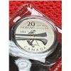 Image 1 : Royal Canadian Mint 2011 $20.00 .999 Pure Silver Coin Canoe
