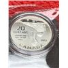 Image 1 : Royal Canadian Mint 2012 $20.00 .999 Pure Silver Coin Polar Bear