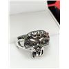 Image 1 : Bikers skull & brains ghostrider Silver Gents ring size 9