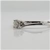 Image 2 : 10K White Gold Diamond(0.23Ct,I2,H) Ring (~Size 6.5) (~weight 1.12g), Made in Canada, Appraised Reta