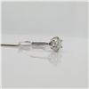 Image 3 : 10K White Gold Diamond(0.6Ct,I3,G) Ring (~Size 6.25) (~weight 1.46g), Made in Canada, Appraised Reta