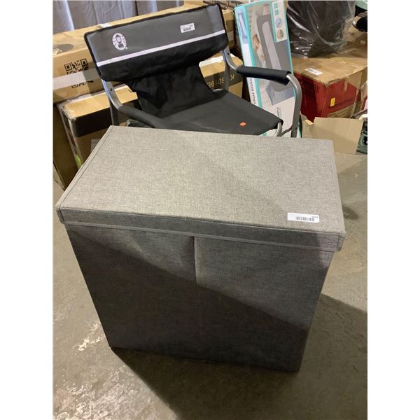 Double Laundry Hamper w/ Lid